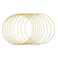 Rayher Metallringe-Set beschichtet gold Ø 25,0 cm,...