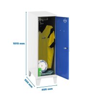 Simonrack Spind SIMONLOCKER DISM weiß, blau...