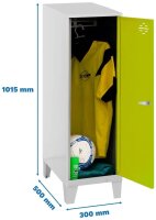 Simonrack Spind SIMONLOCKER DISM grau, grün...