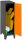 Simonrack Spind SIMONLOCKER DISM anthrazit, orange 8425437120343, 1 Schließfach 30,0 x 50,0 x 101,5 cm