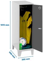 Simonrack Spind SIMONLOCKER DISM weiß, anthrazit...