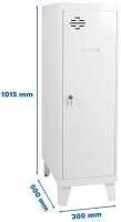 Simonrack Spind SIMONLOCKER DISM SINGLE weiß...