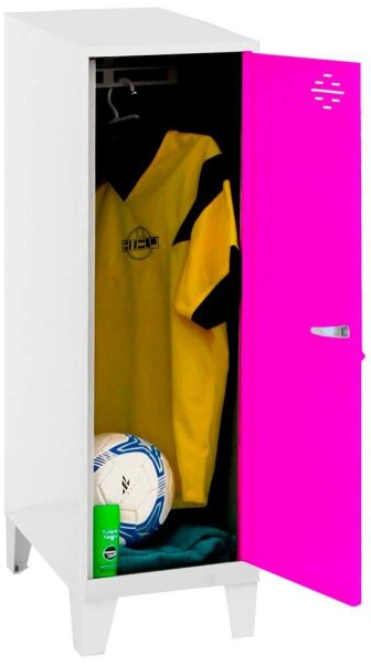 Simonrack Spind SIMONLOCKER DISM SINGLE weiß, pink 8425437120428, 1 Schließfach 30,0 x 50,0 x 101,5 cm