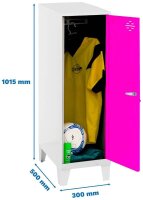 Simonrack Spind SIMONLOCKER DISM SINGLE weiß, pink...
