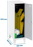 Simonrack Spind SIMONLOCKER DISM weiß, grau...
