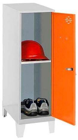 Simonrack Spind SIMONLOCKER DISM grau, orange 8425437120725, 1 Schließfach 30,0 x 50,0 x 101,5 cm