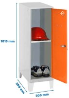 Simonrack Spind SIMONLOCKER DISM grau, orange...
