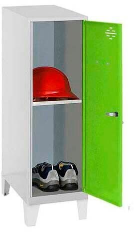 Simonrack Spind SIMONLOCKER DISM SINGLE grau, grün 8425437120749, 1 Schließfach 30,0 x 50,0 x 101,5 cm