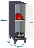 Simonrack Spind SIMONLOCKER DISM anthrazit, weiß...