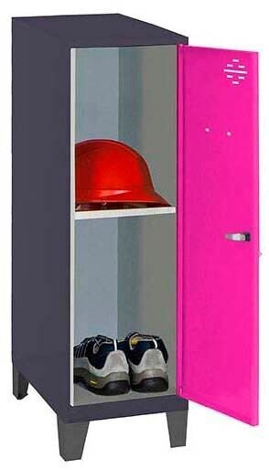 Simonrack Spind SIMONLOCKER DISM anthrazit, pink 8425437120794, 1 Schließfach 30,0 x 50,0 x 101,5 cm