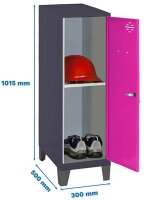 Simonrack Spind SIMONLOCKER DISM anthrazit, pink...