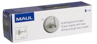 MAUL Magnete weiß, Metall Ø 2,5 x 3,7 cm, 5 St.