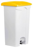 helit Mülleimer 90,0 l weiß, gelb, 1 St.