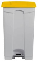 helit Mülleimer 90,0 l weiß, gelb, 1 St.