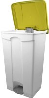helit Mülleimer 90,0 l weiß, gelb, 1 St.