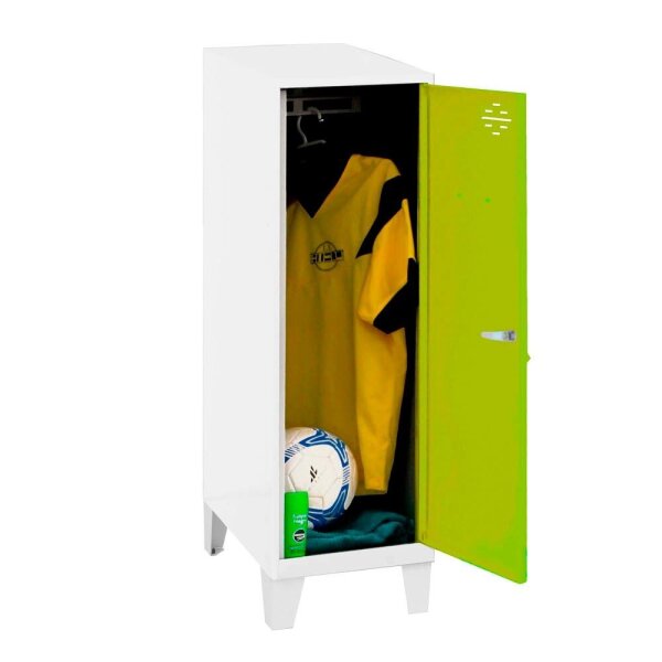 Simonrack Spind SIMONLOCKER DISM weiß, grün 8425437121753, 1 Schließfach 40,0 x 50,0 x 101,5 cm