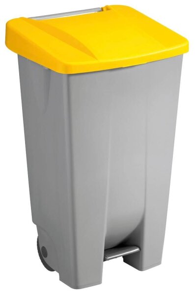 helit Mülleimer 120,0 l grau, gelb, 1 St.