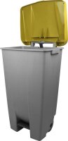 helit Mülleimer 120,0 l grau, gelb, 1 St.