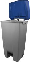 helit Mülleimer 120,0 l grau, blau, 1 St.