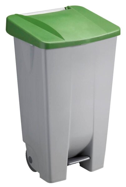 helit Mülleimer 120,0 l grau, grün, 1 St.