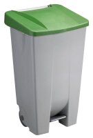 helit Mülleimer 120,0 l grau, grün, 1 St.