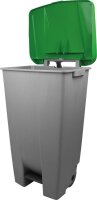 helit Mülleimer 120,0 l grau, grün, 1 St.