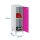 Simonrack Spind SIMONLOCKER DISM grau, pink 8425437122057, 1 Schließfach 40,0 x 50,0 x 101,5 cm