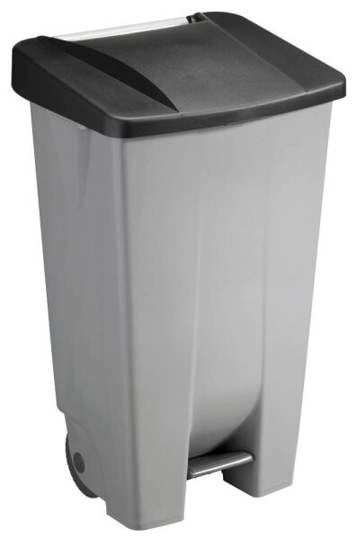 helit Mülleimer 120,0 l grau, schwarz, 1 St.
