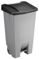 helit Mülleimer 120,0 l grau, schwarz, 1 St.