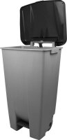 helit Mülleimer 120,0 l grau, schwarz, 1 St.