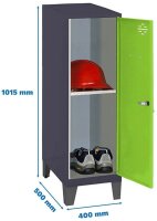 Simonrack Spind SIMONLOCKER DISM anthrazit, grün...