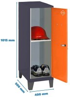 Simonrack Spind SIMONLOCKER DISM anthrazit, orange...
