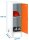 Simonrack Spind SIMONLOCKER DISM weiß, orange 8425437122170, 1 Schließfach 40,0 x 50,0 x 101,5 cm