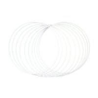 Rayher Metallringe-Set beschichtet weiß Ø...