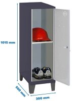 Simonrack Spind SIMONLOCKER DISM anthrazit, grau...