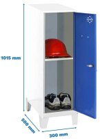 Simonrack Spind SIMONLOCKER DISM weiß, blau...