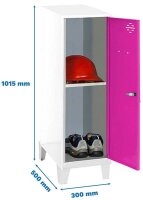 Simonrack Spind SIMONLOCKER DISM weiß, pink...