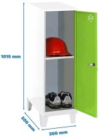 Simonrack Spind SIMONLOCKER DISM weiß, grün...