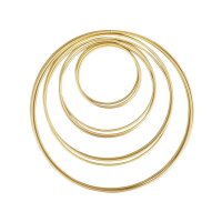 Rayher Metallringe-Set beschichtet gold Ø je 3...