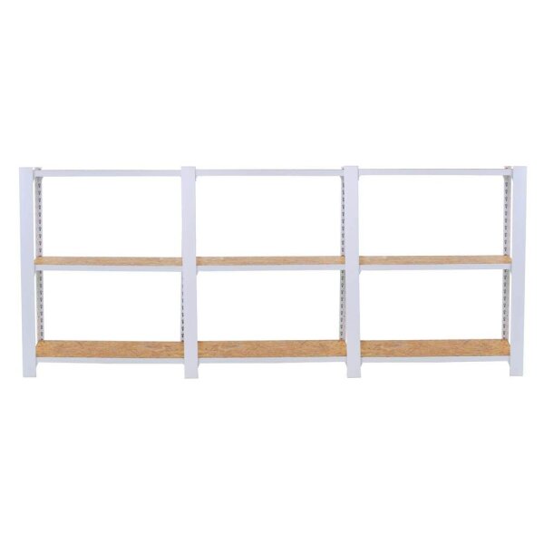 Simonrack Regal OFFICLICK 8425437127281 weiß, braun 240,0 x 30,0 x 100,0 cm  ( 8425437127281 )
