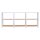 Simonrack Regal OFFICLICK 8425437127281 weiß, braun 240,0 x 30,0 x 100,0 cm  ( 8425437127281 )