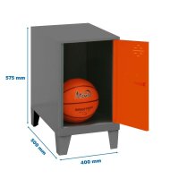 Simonrack Spind SIMONLOCKER DISM anthrazit, orange...