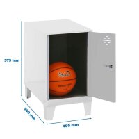 Simonrack Spind SIMONLOCKER DISM weiß, grau...