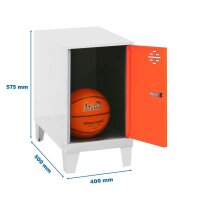 Simonrack Spind SIMONLOCKER DISM weiß, orange...