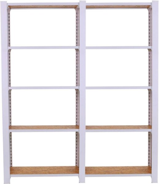 Simonrack Regal OFFICLICK 8425437127427 weiß, braun 160,0 x 30,0 x 210,0 cm  ( 8425437127427 )