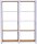 Simonrack Regal OFFICLICK 8425437127427 weiß, braun 160,0 x 30,0 x 210,0 cm  ( 8425437127427 )