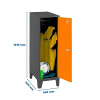 Simonrack Spind SIMONLOCKER DISM anthrazit, orange...