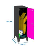 Simonrack Spind SIMONLOCKER DISM anthrazit, pink 8425437121678, 1 Schließfach 40,0 x 50,0 x 101,5 cm