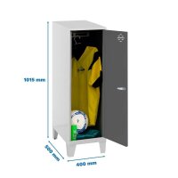 Simonrack Spind SIMONLOCKER DISM weiß, anthrazit...