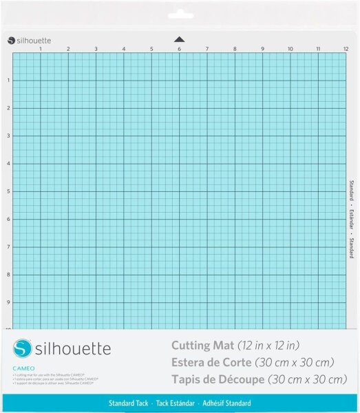 Silhouette CUT-MAT-12-3T Schneidematte für Schneideplotter normal klebend 305 x 305 mm (12 x 12 Zoll) , 1 St.